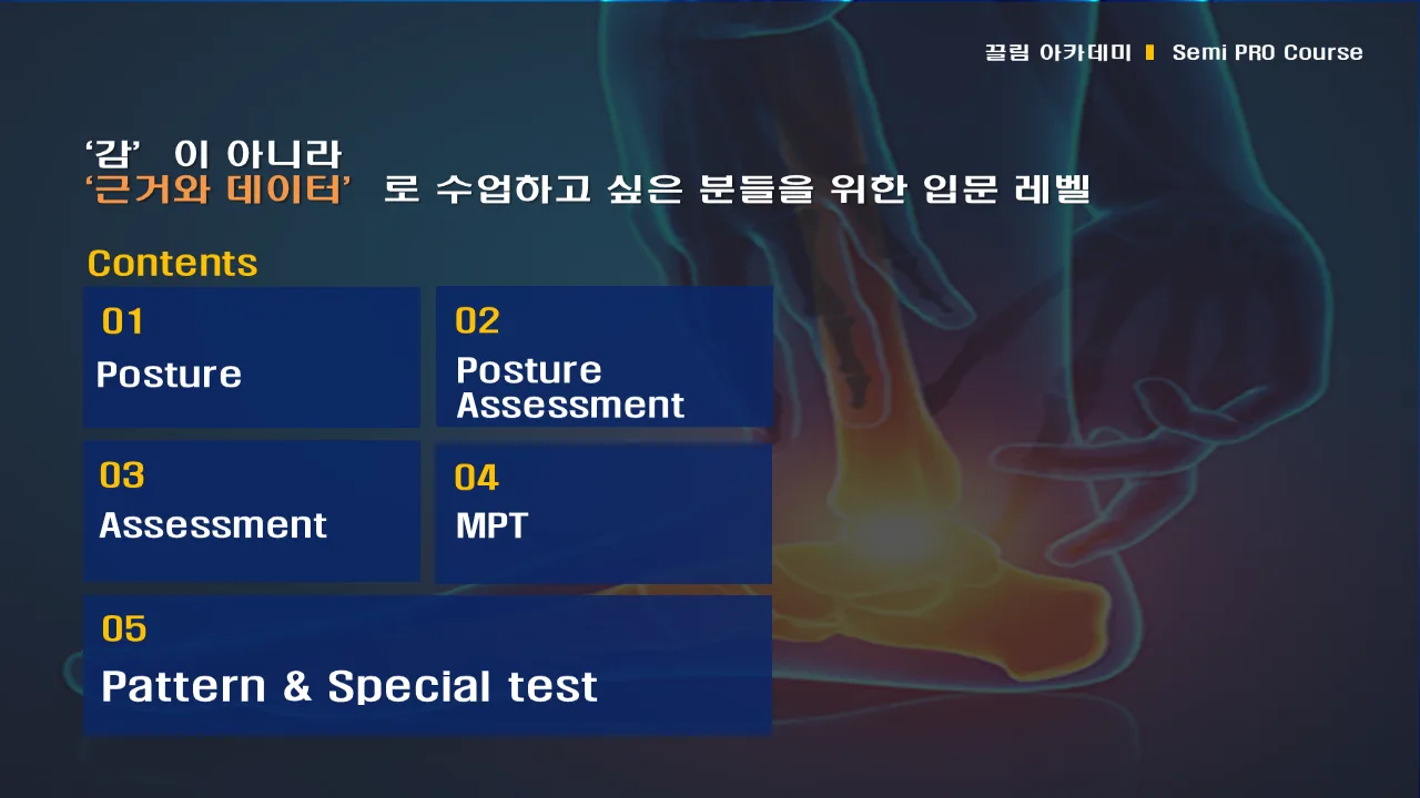 강의 자료 맛보기: Semi PRO 과정 목차